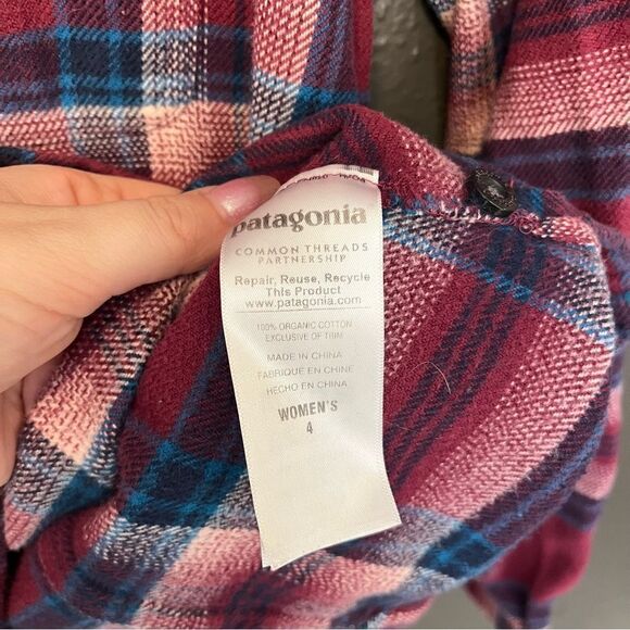 Patagonia Women's Long-Sleeved Organic Cotton Midweight Flannel Shirt - Picture 8 of 10